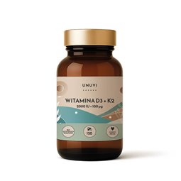 UNUVI - Witamina D3 + K2 2000 IU 100 μg  | 120 kapsułek