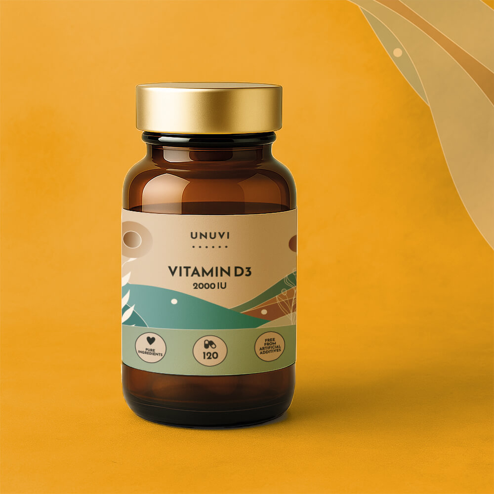 UNUVI Vitamina D3 2000 IU capsule 120 buc.